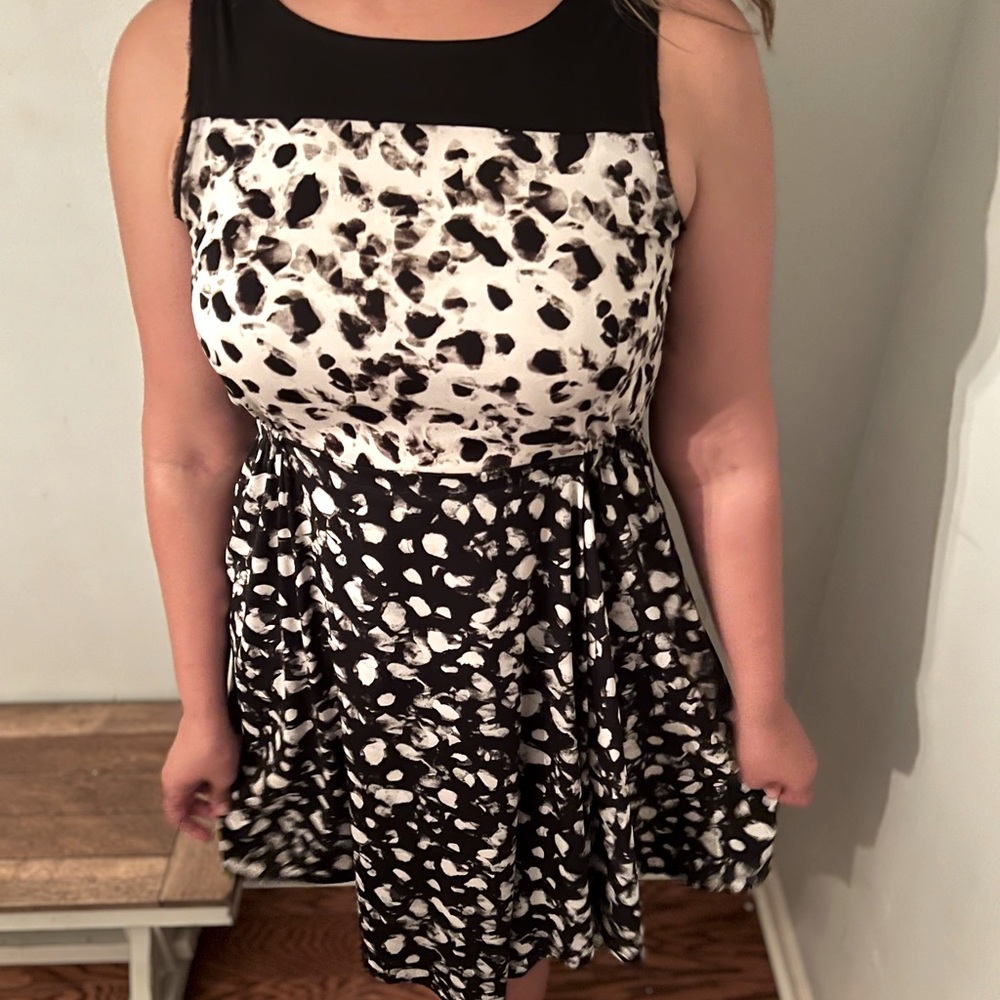 Vera Wang Black and White Dress  Large